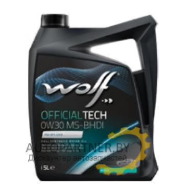 Моторное масло WOLF OFFICIALTECH MS-BHDI 0W30 / 65615/5 (5л)