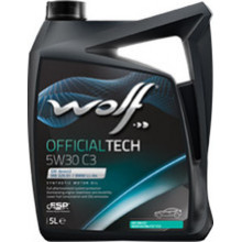 Моторное масло WOLF OFFICIALTECH C3 5W30 / 65607/5 (5л)