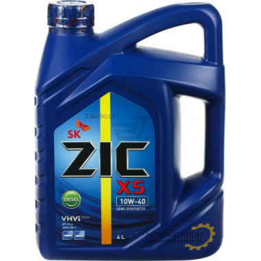 Моторное масло ZIC X5 DIESEL 10W40 / 162660 (4л)