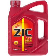 ZIC ATF Multi HT (4L) жидкость гидравлич.! дляАКПП\ PSA AL-4, Renault DP-0, ZF TE-ML 14A/21L