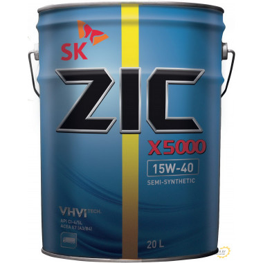 Моторное масло ZIC X5000 15W40 / 192604 (20л)