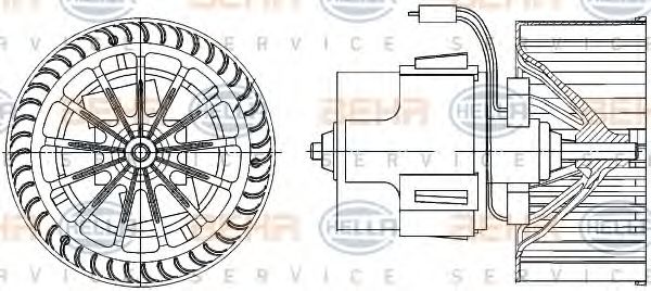 BEHR HELLA SERVICE 8EW 009 157-521