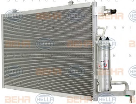 Конденсатор, кондиционер BEHR HELLA SERVICE 8FC 351 000-401 Конденсатор, кондиционер BEHR HELLA SERVICE 8FC 351 000-401