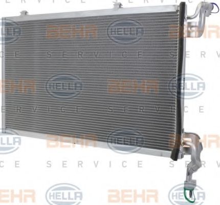 Конденсатор, кондиционер BEHR HELLA SERVICE 8FC 351 000-441 Конденсатор, кондиционер BEHR HELLA SERVICE 8FC 351 000-441
