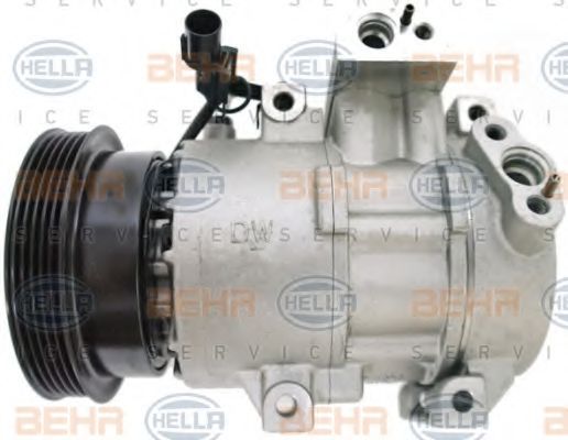 Компрессор, кондиционер BEHR HELLA SERVICE 8FK 351 001-341 Компрессор, кондиционер BEHR HELLA SERVICE 8FK 351 001-341