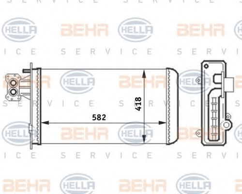 BEHR HELLA SERVICE 8FH 351 024-451