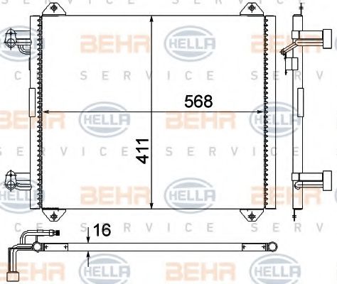 BEHR HELLA SERVICE 8FC 351 038-554