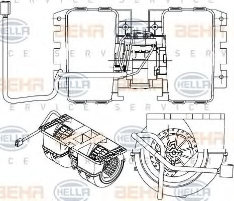 BEHR HELLA SERVICE 8EW 351 042-711