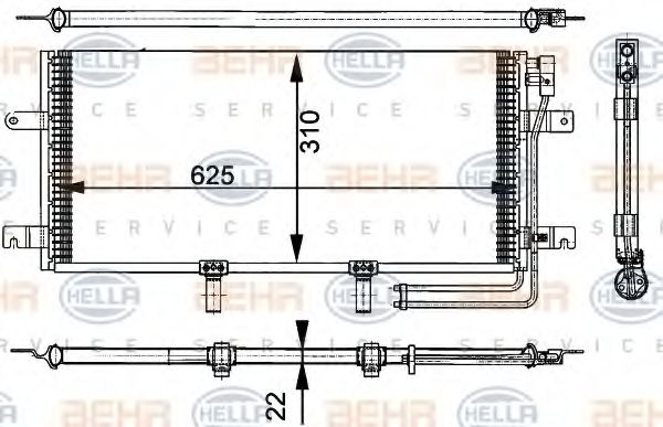 BEHR HELLA SERVICE 8FC 351 301-151