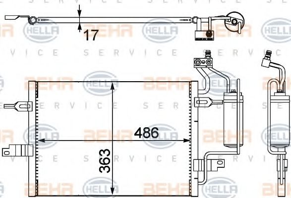 BEHR HELLA SERVICE 8FC 351 302-481