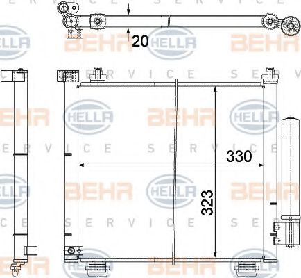 BEHR HELLA SERVICE 8FC 351 303-471
