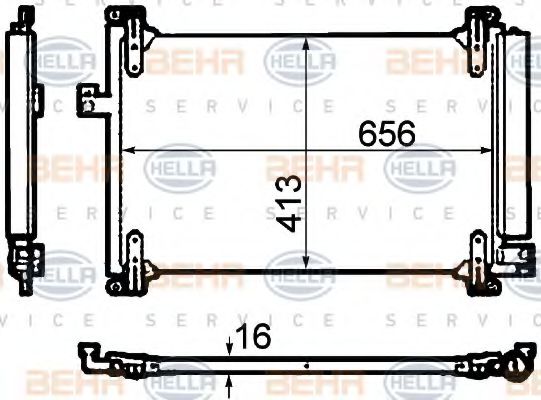 BEHR HELLA SERVICE 8FC 351 304-711