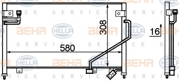 BEHR HELLA SERVICE 8FC 351 306-111