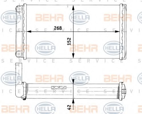 BEHR HELLA SERVICE 8FH 351 312-451