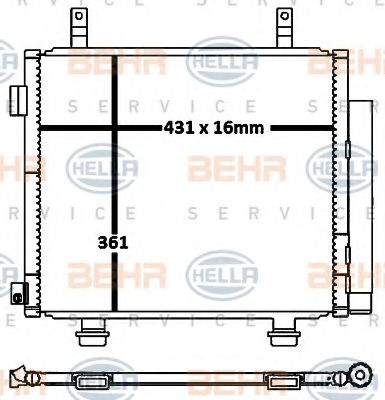 BEHR HELLA SERVICE 8FC 351 316-571