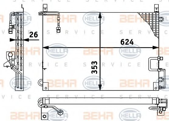 BEHR HELLA SERVICE 8FC 351 317-141