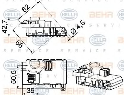 BEHR HELLA SERVICE 5HL 351 321-611