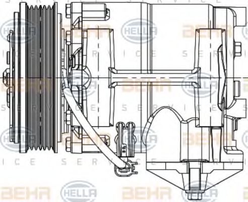BEHR HELLA SERVICE 8FK 351 334-341