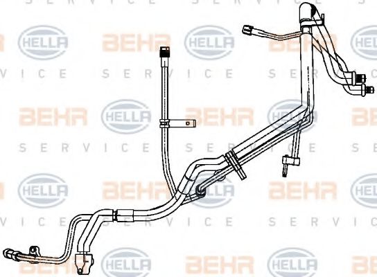 Трубопровод высокого / низкого давления, кондиционер BEHR HELLA SERVICE 9GS 351 338-731 Трубопровод высокого / низкого давления, кондиционер BEHR HELLA SERVICE 9GS 351 338-731
