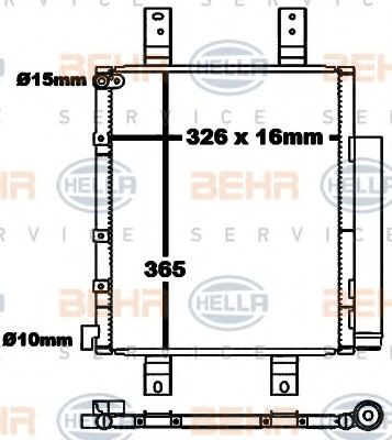 BEHR HELLA SERVICE 8FC 351 343-021