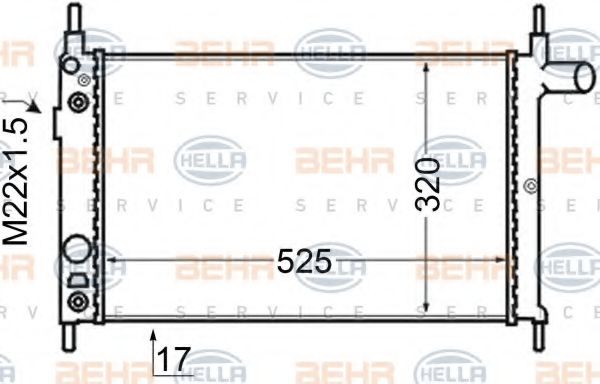 BEHR HELLA SERVICE 8MK 376 704-771