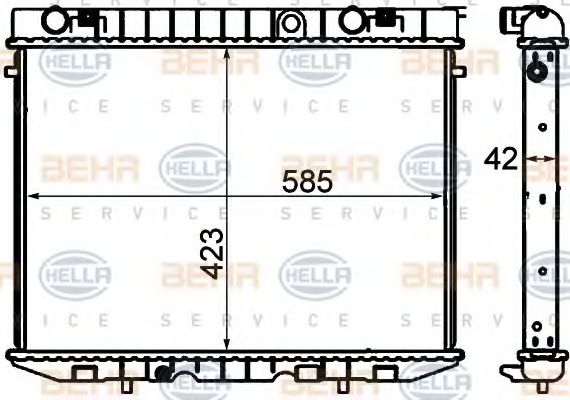 BEHR HELLA SERVICE 8MK 376 705-621