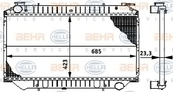 BEHR HELLA SERVICE 8MK 376 706-441