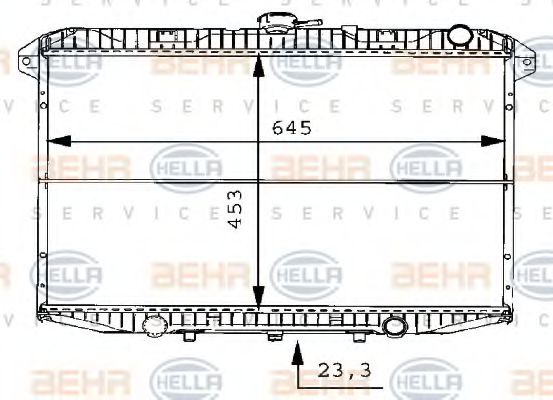 BEHR HELLA SERVICE 8MK 376 706-481