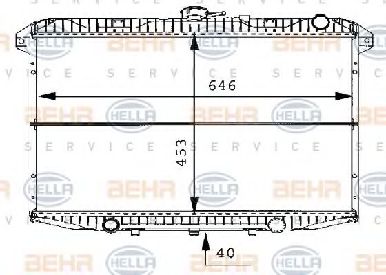 BEHR HELLA SERVICE 8MK 376 706-491