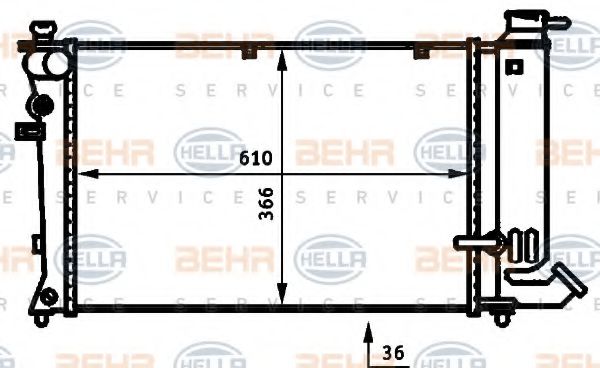 BEHR HELLA SERVICE 8MK 376 707-121