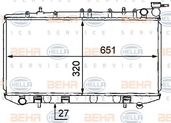 BEHR HELLA SERVICE 8MK 376 707-641