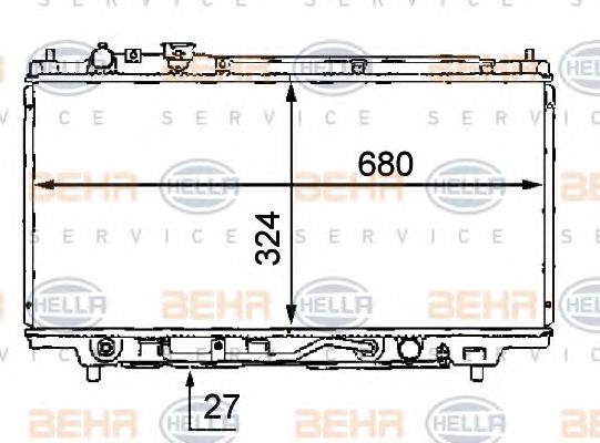 BEHR HELLA SERVICE 8MK 376 707-771