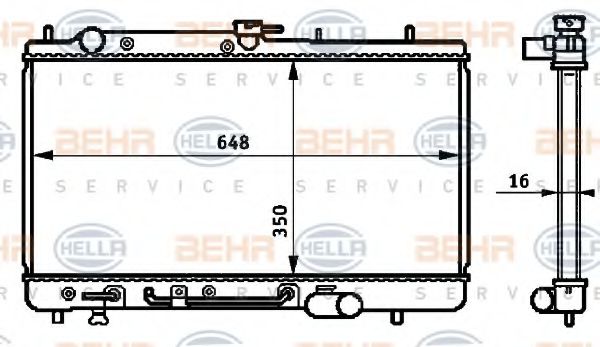 BEHR HELLA SERVICE 8MK 376 708-061