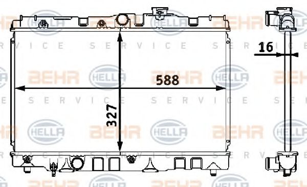 BEHR HELLA SERVICE 8MK 376 708-101