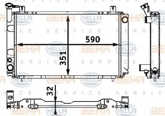 BEHR HELLA SERVICE 8MK 376 708-271