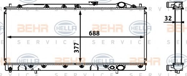 BEHR HELLA SERVICE 8MK 376 708-331