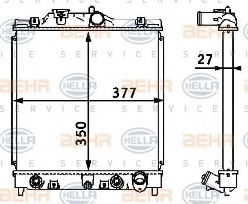 BEHR HELLA SERVICE 8MK 376 708-381