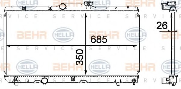 BEHR HELLA SERVICE 8MK 376 708-391