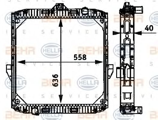 BEHR HELLA SERVICE 8MK 376 709-531