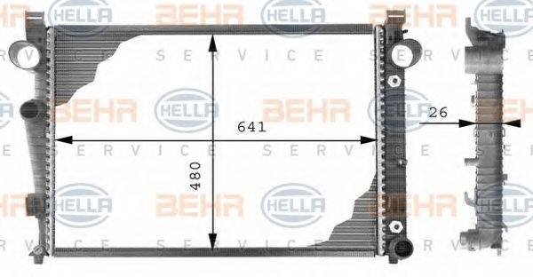 BEHR HELLA SERVICE 8MK 376 710-284