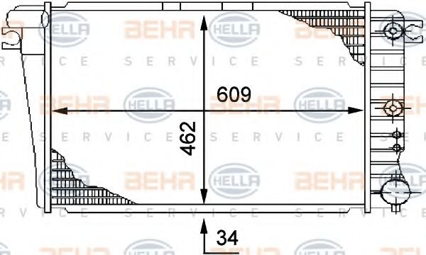 BEHR HELLA SERVICE 8MK 376 710-571