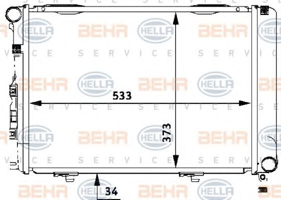 BEHR HELLA SERVICE 8MK 376 710-651