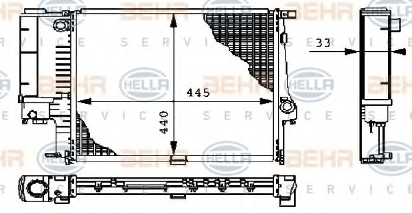 BEHR HELLA SERVICE 8MK 376 711-081