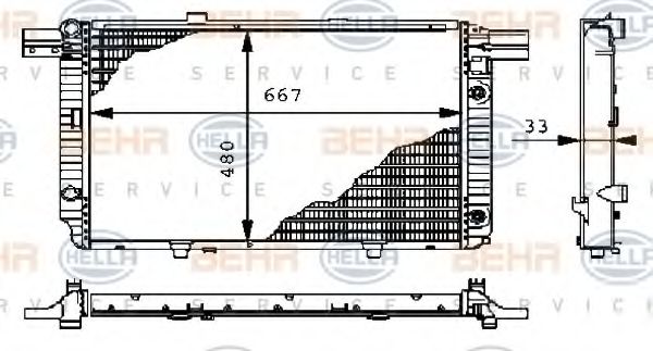 BEHR HELLA SERVICE 8MK 376 711-091