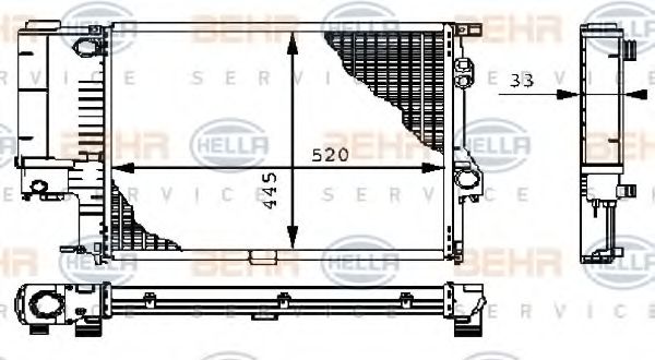 BEHR HELLA SERVICE 8MK 376 711-121