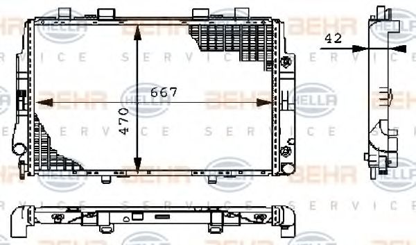 BEHR HELLA SERVICE 8MK 376 711-174