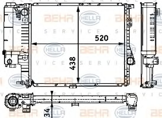 BEHR HELLA SERVICE 8MK 376 711-241