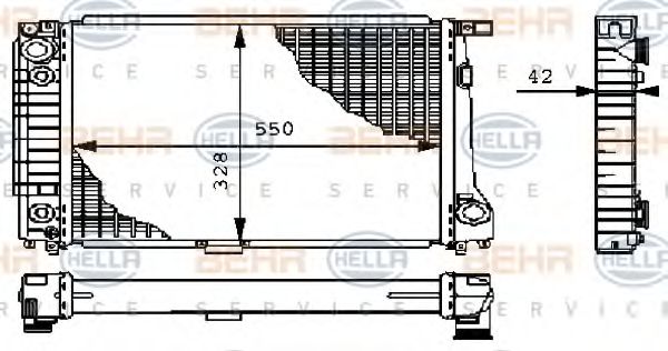 BEHR HELLA SERVICE 8MK 376 711-661