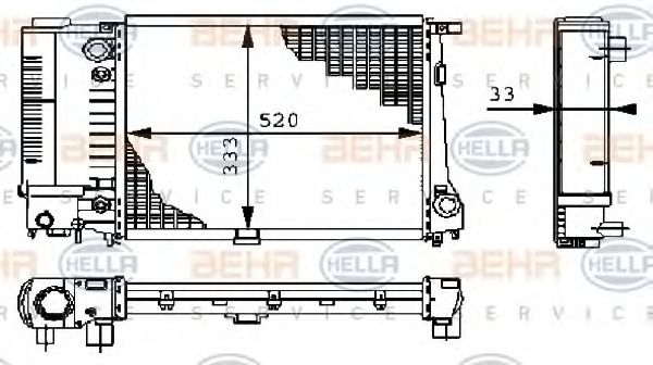 BEHR HELLA SERVICE 8MK 376 711-671