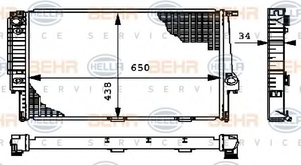 BEHR HELLA SERVICE 8MK 376 712-374